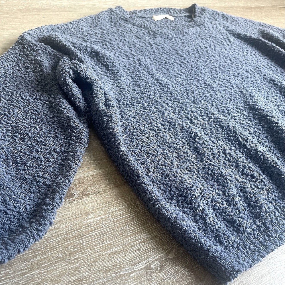 Altar'd State Fuzzy Blue Sweater M/L Cozy Oversized Loungewear Medium Large NWT